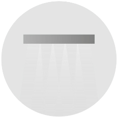 Methven VJet shower technology with seamless spray transition for water saving performance