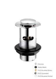 Press Top Basin Waste - Brushed Brass