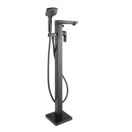 Satinjet® Wai Floor Mounted Bath Shower Mixer - Matte Black